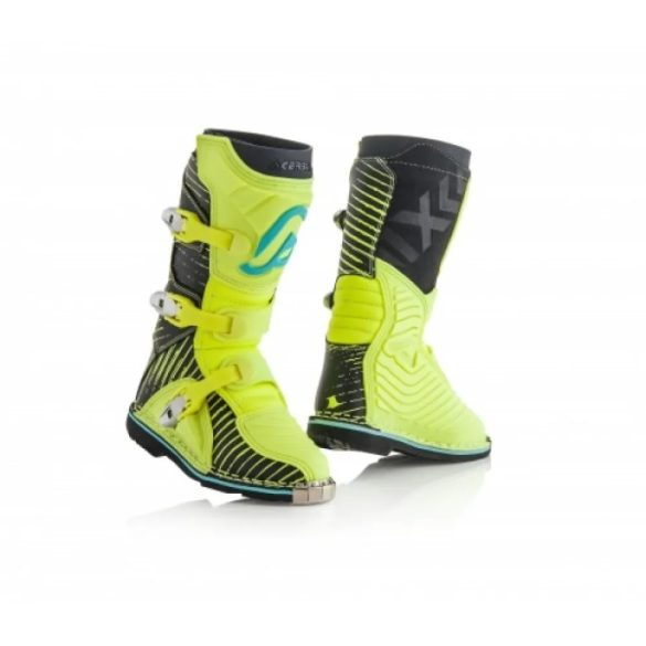 Acerbis Shark black-fluo gyerek csizma - 34 meretben