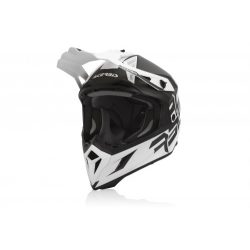 Acerbis helmet Steel carbon black-white szürke bukósisak