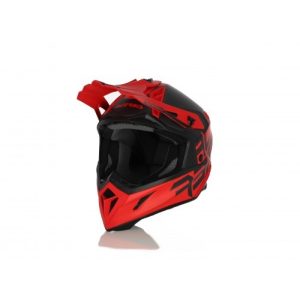 Acerbis helmet Steel carbon red-black bukósisak