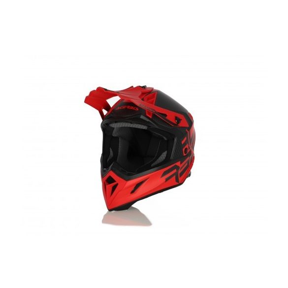 Acerbis helmet Steel carbon red-black bukósisak