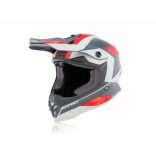 Acerbis Steel red-grey gyerek bukósisak