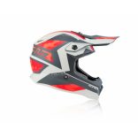 Acerbis Steel red-grey gyerek bukósisak