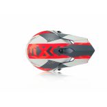 Acerbis Steel red-grey gyerek bukósisak