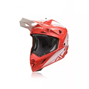 Acerbis X-track piros-fehér bukósisak
