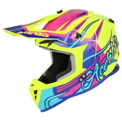 Acerbis Linear yellow/purple bukósisak - XL méretben