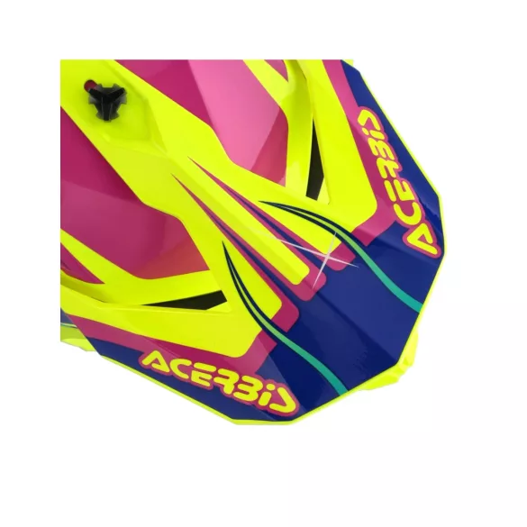 Acerbis Linear yellow/purple bukósisak - XL méretben