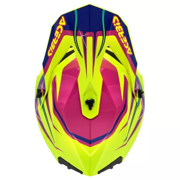Acerbis Linear yellow/purple bukósisak - XL méretben