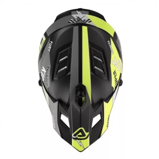 Acerbis Profile black-yellow gyerek bukósisak