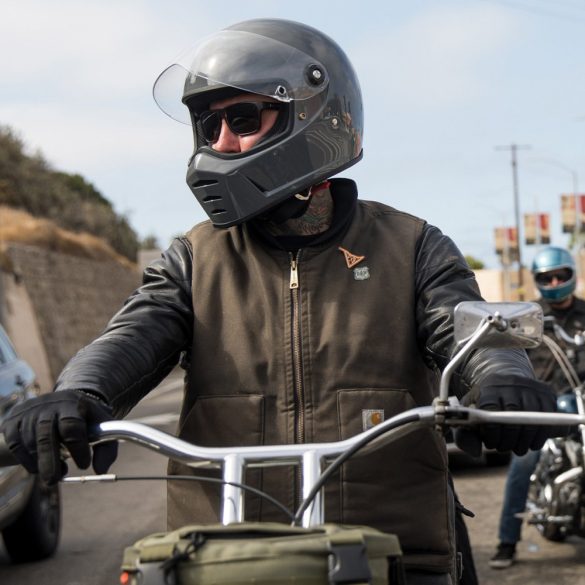 Biltwell Lane Splitter Gloss stormgrey bukósisak