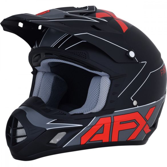 AFX FX-17 bukósisak, RED/BLACK , XL