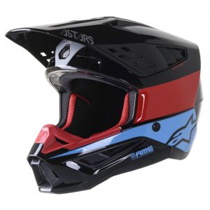 Alpinestars SM5 BOND BK/RD/CYA bukósisak XL MÉRET