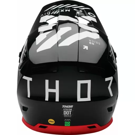 Thor reflex sport strike mips® fekete/szürke - piros