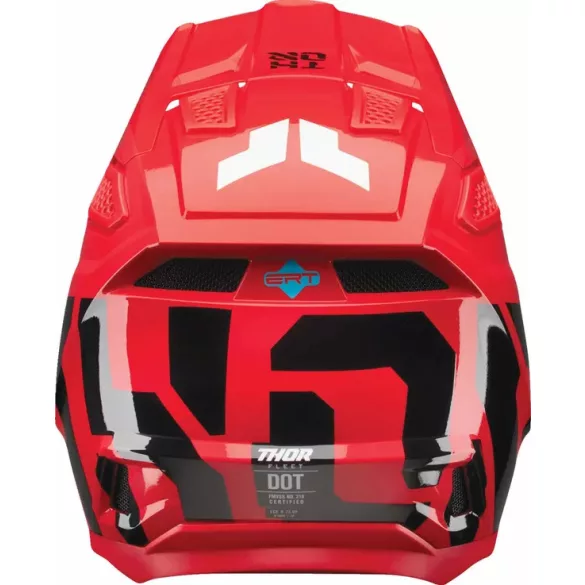 Thor Fleet Forge bukósisak piros-fekete