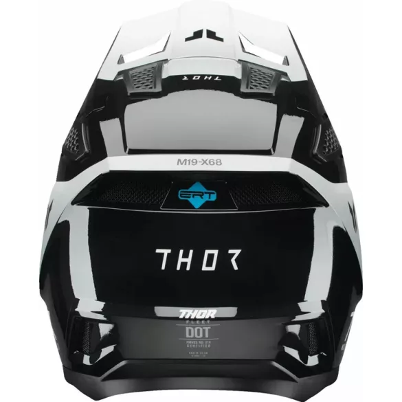 Thor Fleet Storm bukósisak fekete-fehér