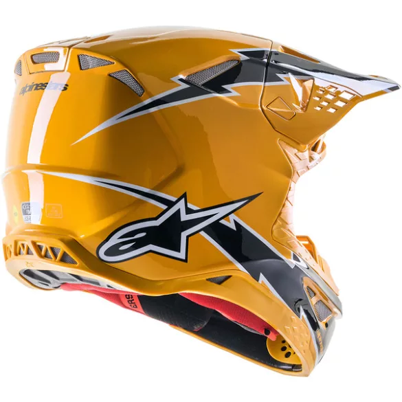 Alpinestars SM10 Ampress yellow carbon bukósisak