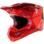Alpinestars SM10 Flood red carbon bukósisak