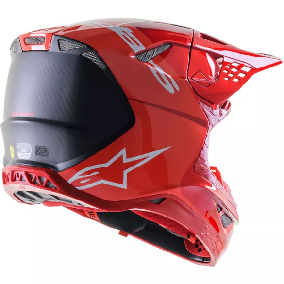 Alpinestars SM10 Flood red carbon bukósisak