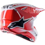 Alpinestars SM10 Unit red carbon bukósisak