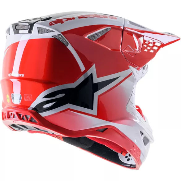Alpinestars SM10 Unit red carbon bukósisak