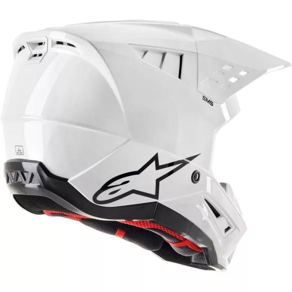 Alpinestars SM5 solid white bukósisak