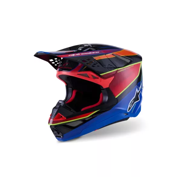 Alpinestars Supertech M10 Era MIPS Bukósisak - Blue/Red/Yellow
