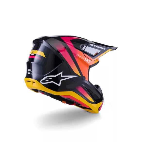 Alpinestars S-M7 Rise black-punk-yellow bukósisak