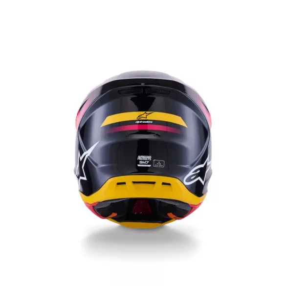 Alpinestars S-M7 Rise black-punk-yellow bukósisak