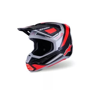 Alpinestars S-M7 Rise black-red-silver bukósisak