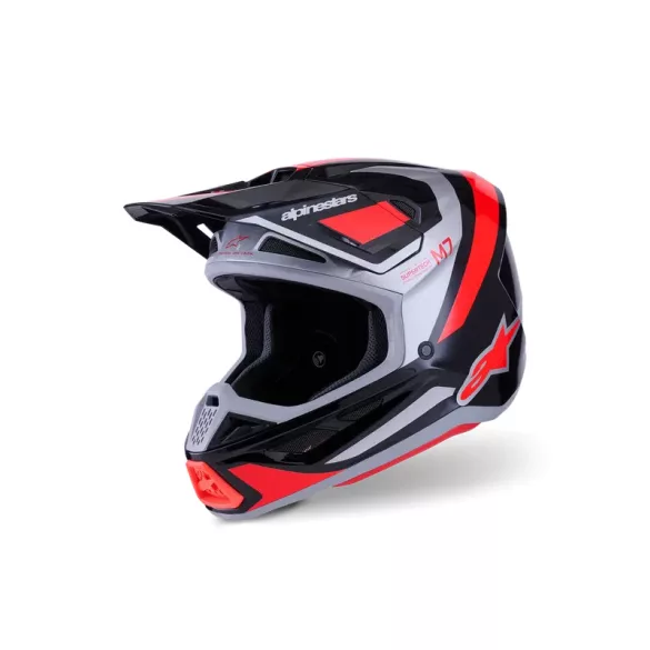 Alpinestars S-M7 Rise black-red-silver bukósisak