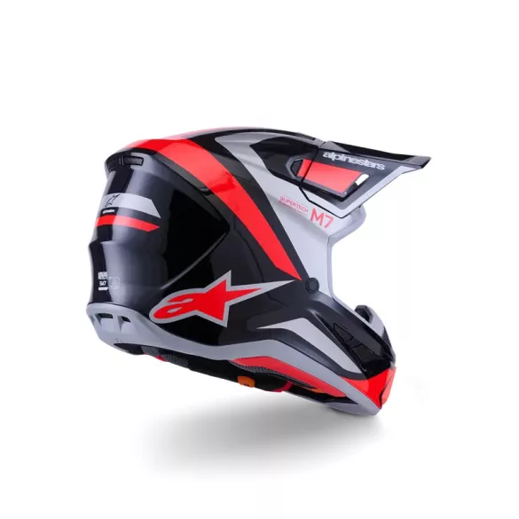 Alpinestars S-M7 Rise black-red-silver bukósisak