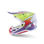 Alpinestars S-M7 Fuse purple-white-yellow bukósisak