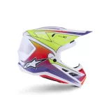 Alpinestars S-M7 Fuse purple-white-yellow bukósisak
