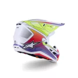 Alpinestars S-M7 Fuse purple-white-yellow bukósisak