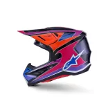 Alpinestars S-M7 Fuse blue-pink-purple bukósisak