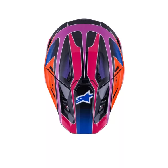 Alpinestars S-M7 Fuse blue-pink-purple bukósisak