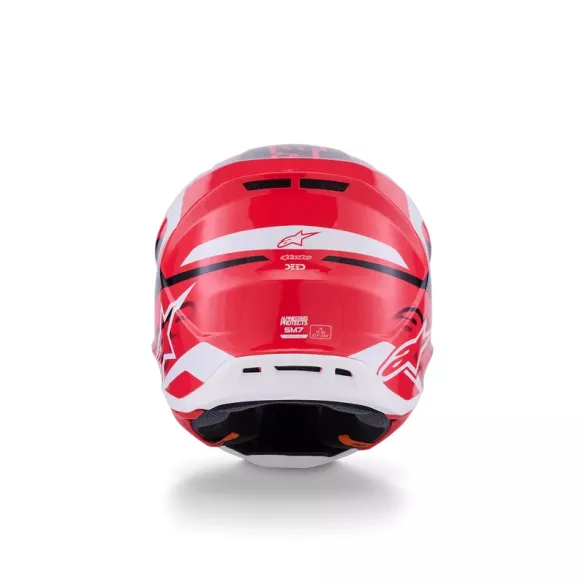 Alpinestars S-M7 Deed red-white bukósisak