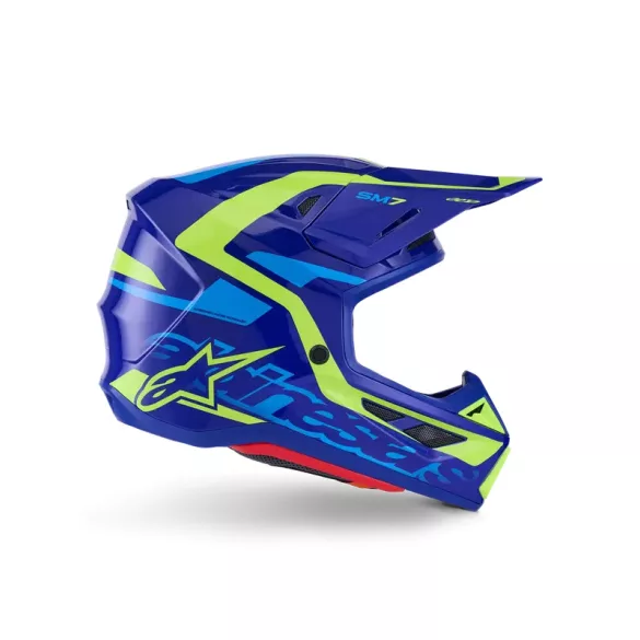 Alpinestars S-M7 Deed blue-yellow bukósisak