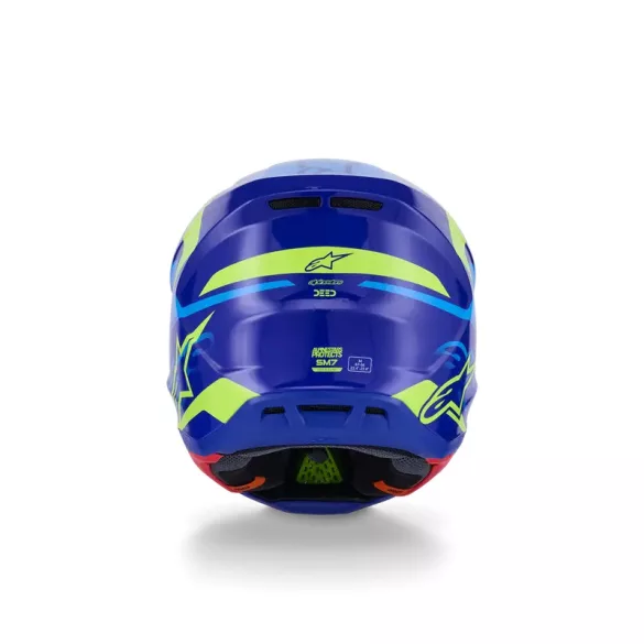 Alpinestars S-M7 Deed blue-yellow bukósisak