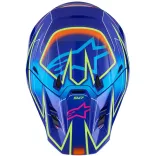 Alpinestars S-M7 Cast blue-pink-yellow bukósisak