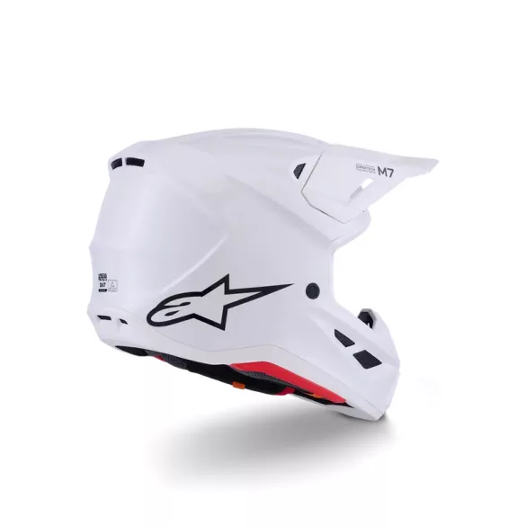 Alpinestars Supertech M7 Solid White Bukósisak