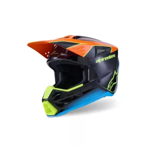 Alpinestars SM3 Fray black-orange-blue bukósisak 