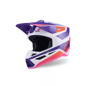 Alpinestars SM3 Heat purple-white-pink bukósisak 