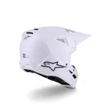 Alpinestars SM3 Solid gloss white bukósisak 