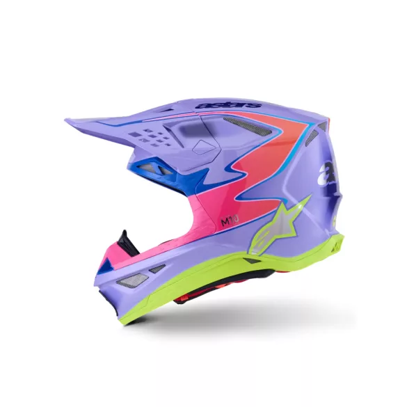 Alpinestars SM10  Jett Lawrence R01 bukósisak Pink / Lila / Neon Sárga