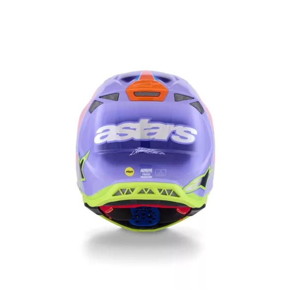 Alpinestars SM10  Jett Lawrence R01 bukósisak Pink / Lila / Neon Sárga