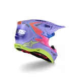 Alpinestars SM10  Jett Lawrence R01 bukósisak Pink / Lila / Neon Sárga