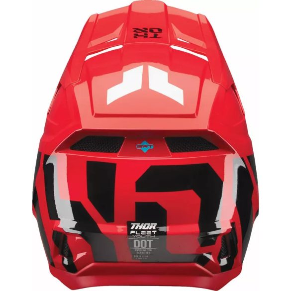 Thor Fleet Forge gyerek sisak  piros-fekete