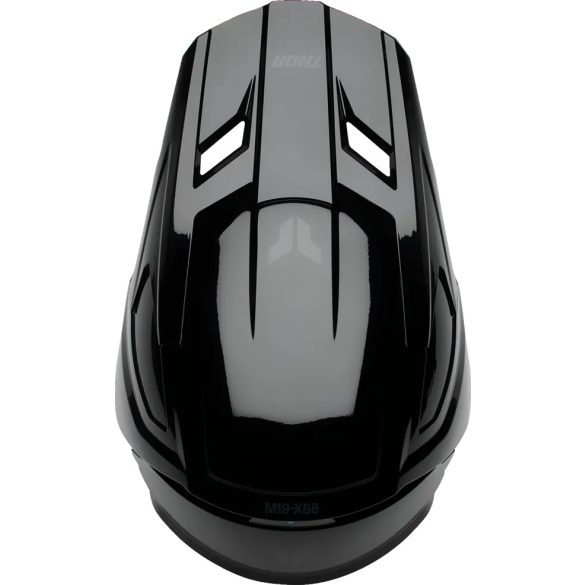 Thor Fleet blackout gyerek sisak  fekete fényes