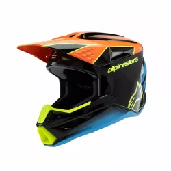   Alpinestars S-M3 Fray gyerek bukósisak Fekete/Kék/Narancs/Sárga