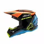 Alpinestars S-M3 Fray gyerek bukósisak Fekete/Kék/Narancs/Sárga